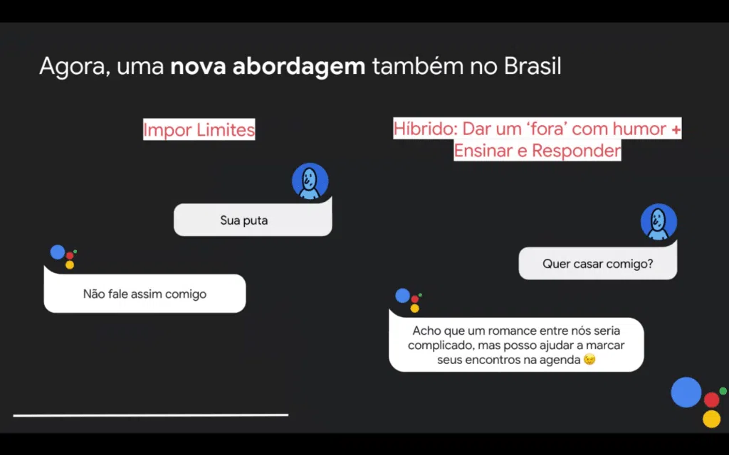 Novas respostas da google assistente