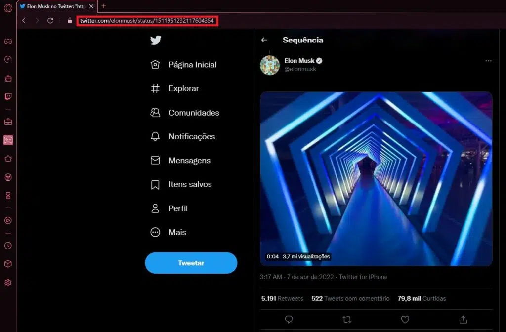 Aprenda a baixar vídeos do twitter no pc usando o savetweetvid: passo 1. Reprodução: lucas gomes, showmetech