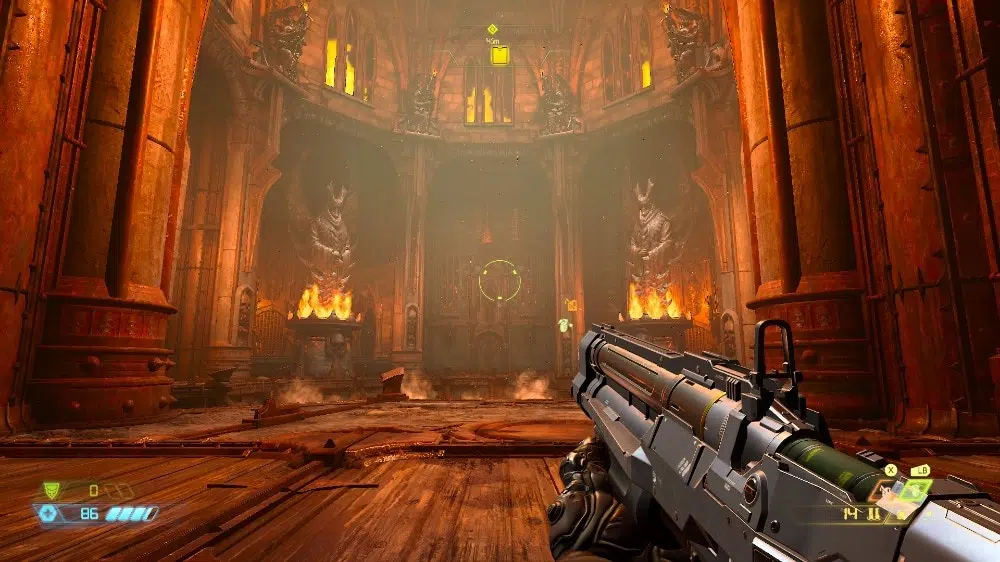 Doom transmitido do pc para o xbox series x