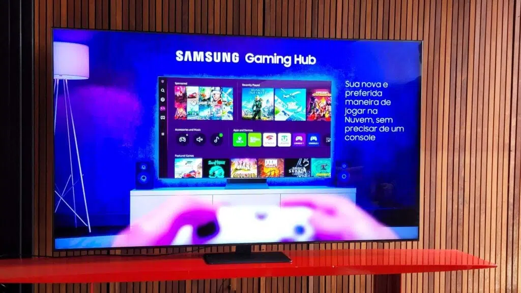 Samsung explica as vantagens da tv neo qled para gamers