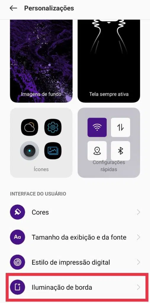 Mude a forma como as notificações reagem no seu realme