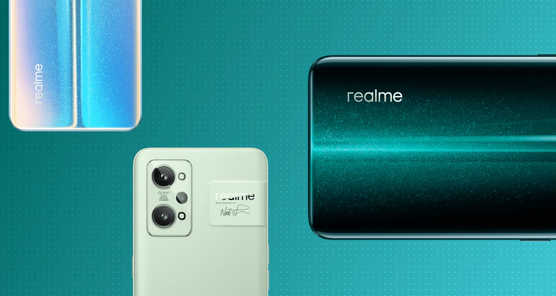 Smartphones da realme em destaque