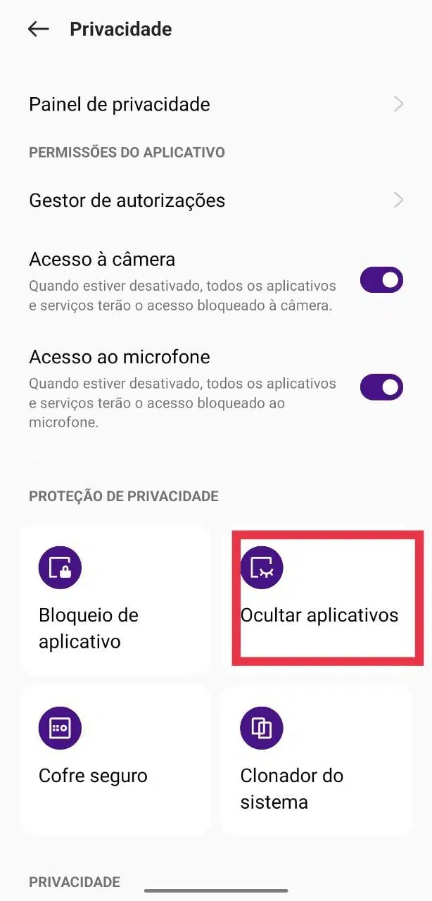 Ocultando os apps do seu realme, você ganha mais uma camada de segurança