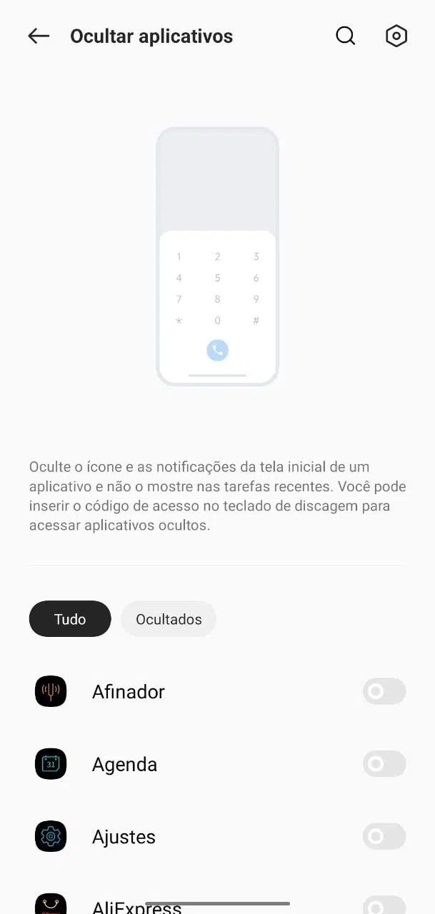 Ocultando os apps do seu realme, você ganha mais uma camada de segurança