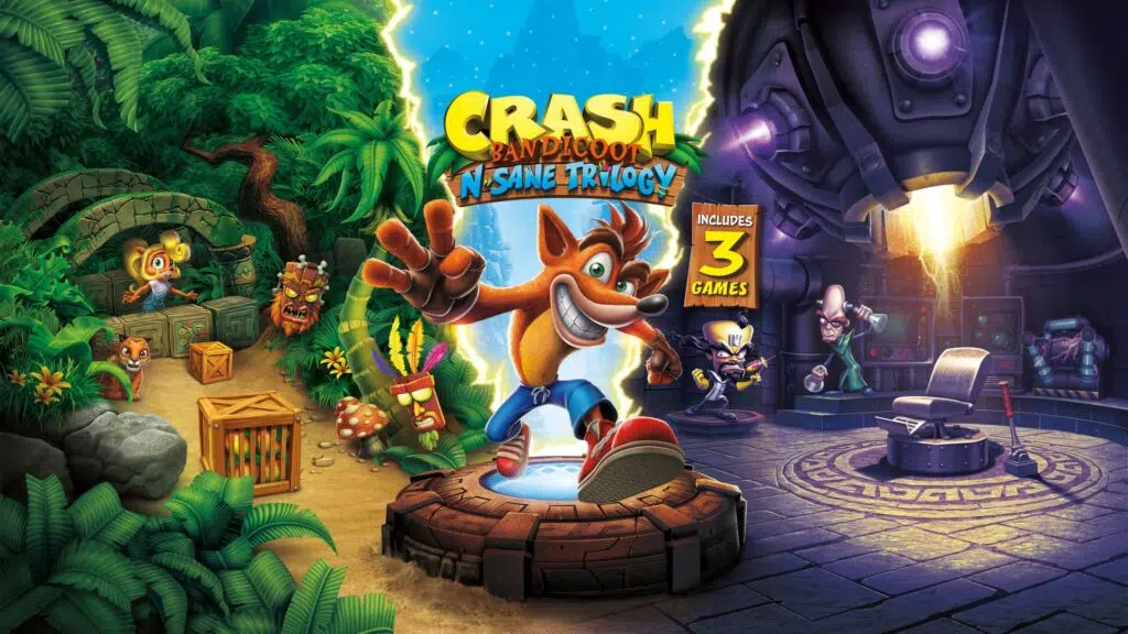 Imagem do logo de crash bandicoot