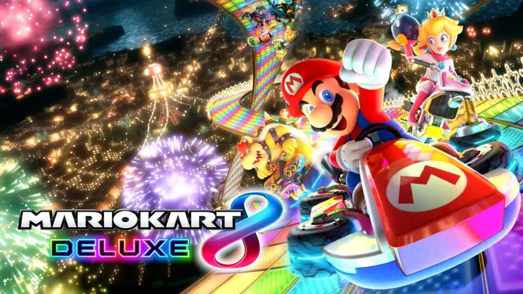 Logo de mario kart 8 deluxe