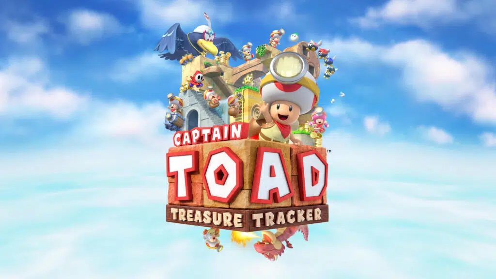 Logo de captain toad um dos melhores remasters do nintendo switch.