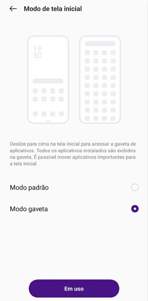 Personalize como os apps ficarão organizados na tela inicial dos smartphones realme