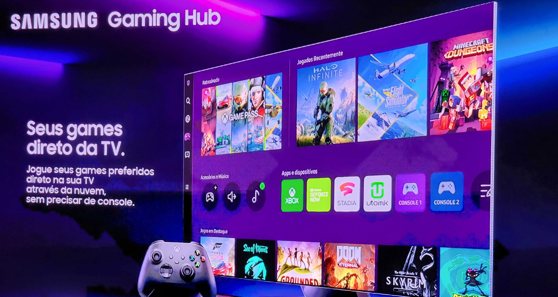 O que é Samsung Gaming Hub? Tudo sobre a plataforma de jogos das smart TVs