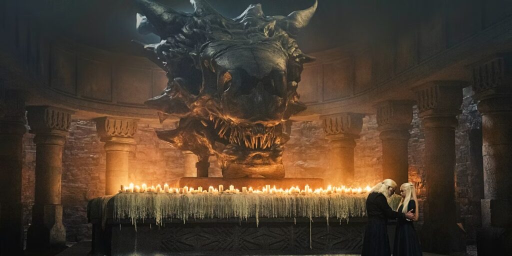 A casa do dragão traz o passado de got no primeiro episódio. A casa do dragão deu aos fãs de got easter eggs logo no primeiro episódio. Será que teremos mais referências?