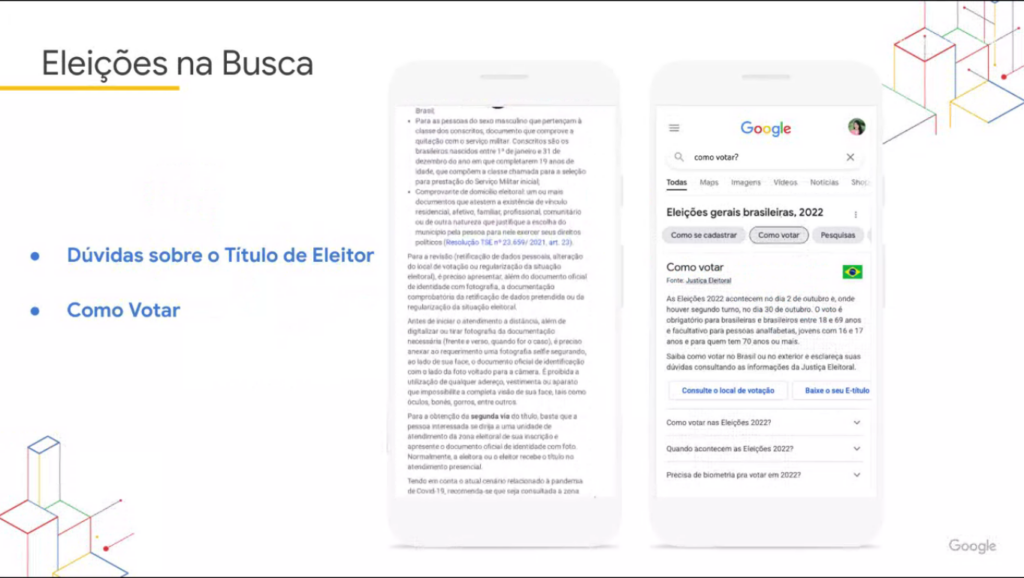 Google mostrar  informa  es oficiais das Elei  es 2022 no topo dos resultados de busca - 31