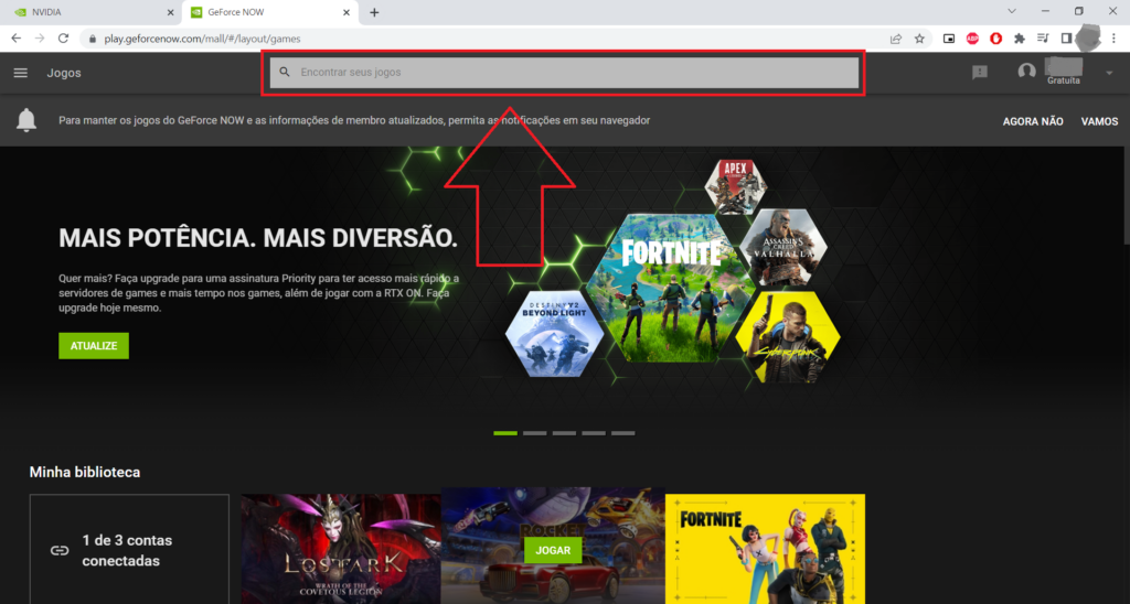 Como jogar jogos de PC no CELULAR utilizando GeForce Now e sem filas! 