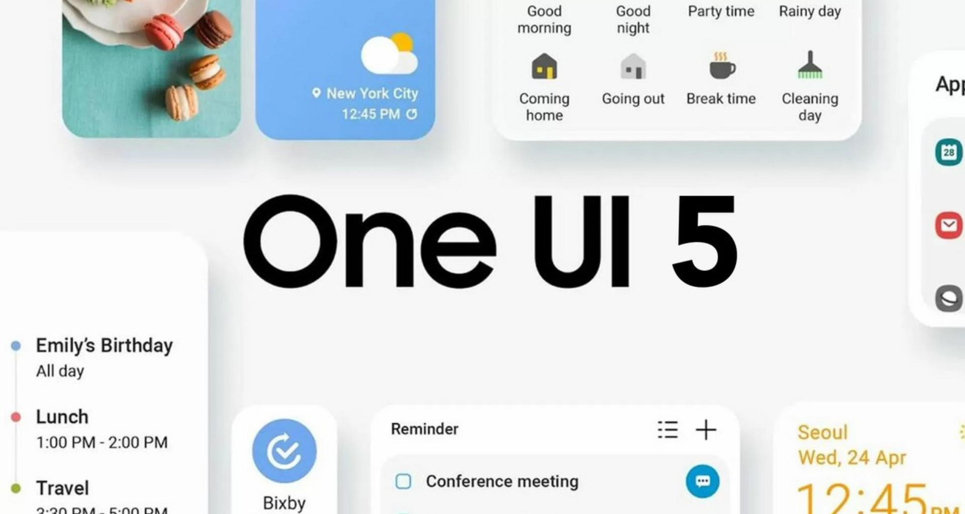 Capturas de tela da one ui 5