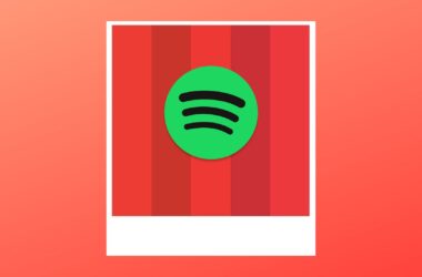 Foto da paleta de cores do spotify com logo do streaming em cima