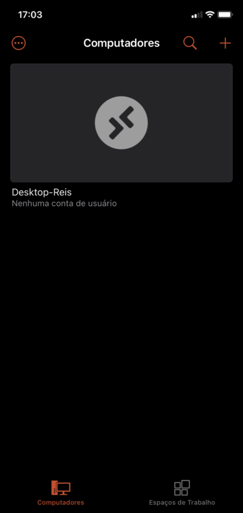 Screenshot do aplicativo remote desktop - passo 6 no ios (imagem: renato reis)
