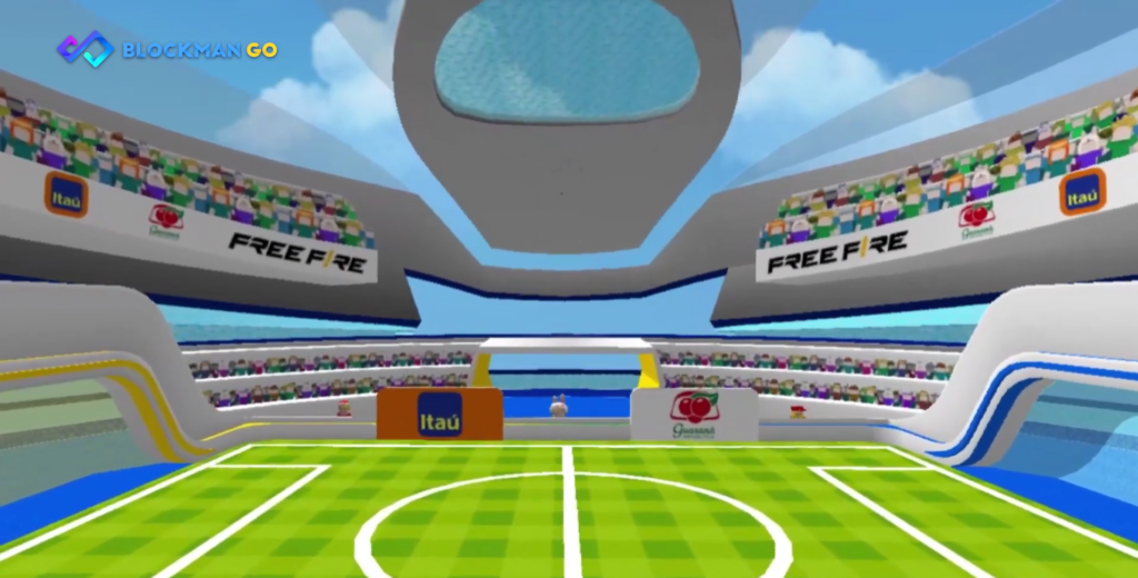 Primeira partida do futebol brasileiro exibida no metaverso, na Kubikz Arena.  - Kubikz