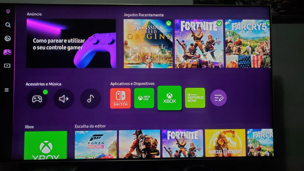 Como usar o Xbox Cloud Gaming nas TVs Samsung