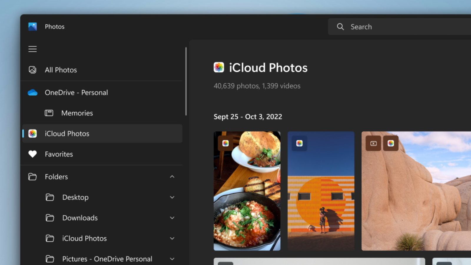 Integração do app fotos com o icloud chega ao windows 11