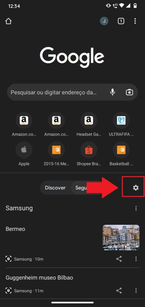 Como seguir sites usando o Google Chrome para Android - 29