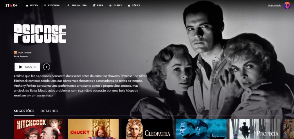 Vera miles (lila crane), john gavin (sam loomis) e janet leigh (marion crane) em psicose.