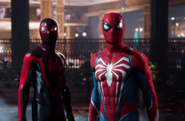 Peter e miles em marvel's spider-man 2 no trailer de revelação