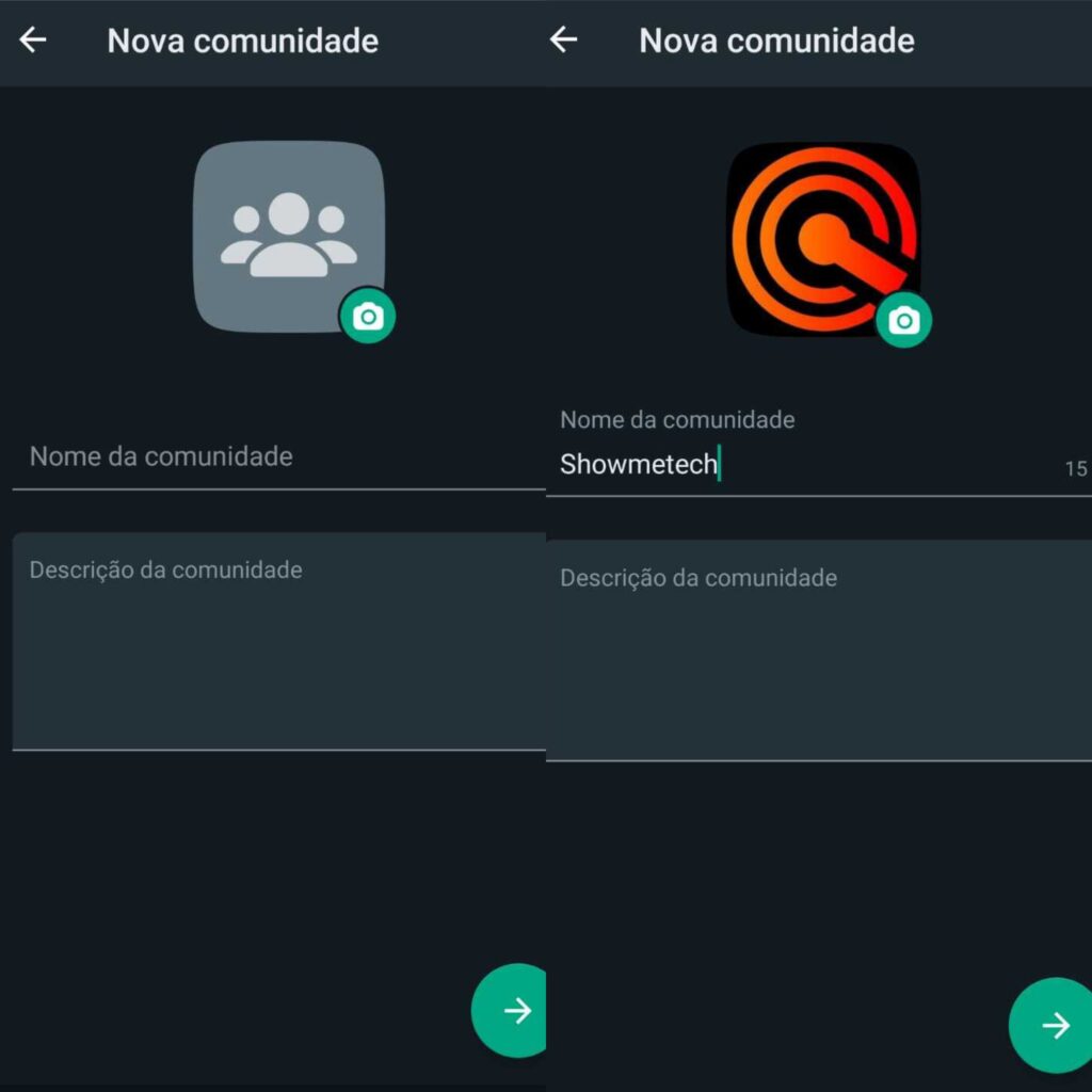 Segundo passo para se criar comunidades no whatsapp