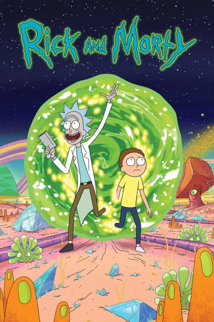 Pôster oficial de rick e morty