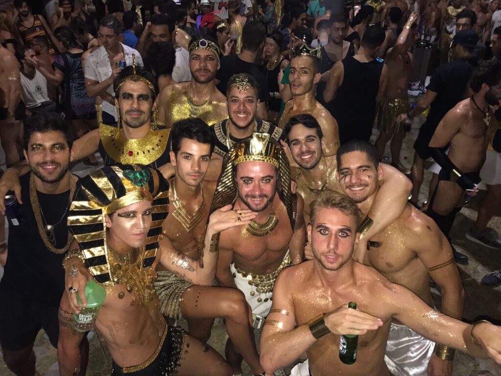 Saímos do egyto faz parte dos blocos e festas de carnaval lgbtqia+ do rio de janeiro em 2023! Imagem: danidall