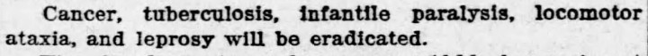 Quais eram as previsões de 1923 para 2023?