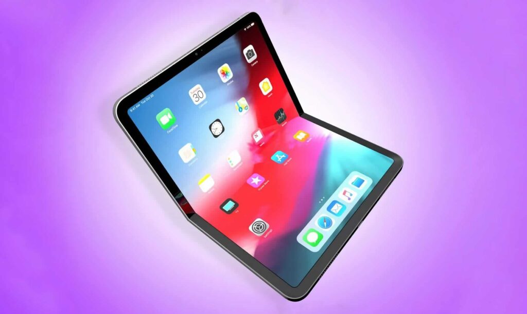 Conceito de possível ipad dobrável da apple