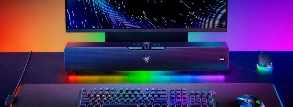 Razer anuncia soundbar com rastreamento de posição na ces 2023. Razer leviathan v2 pro promete ser uma soundbar que colaborará com a imersão de usuários nas experiências sonoras.