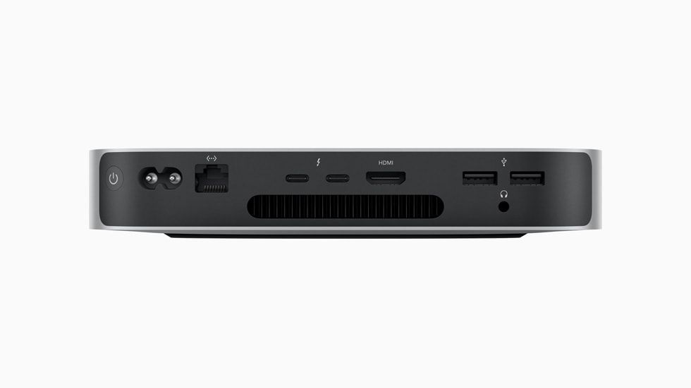 Traseira do mac mini com processador m2