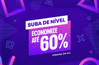 Promoção "suba de nível" da playstation com mais de 1. 000 itens em oferta!