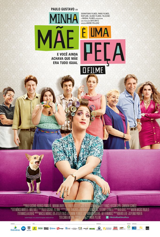 Pôster oficial de minha mãe é uma peça – o filme