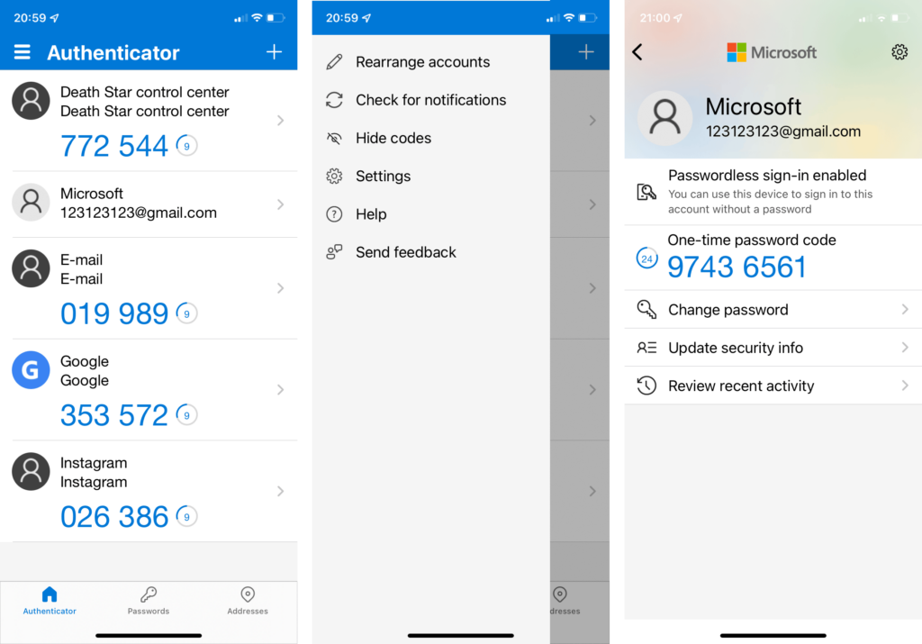 Microsoft authenticator