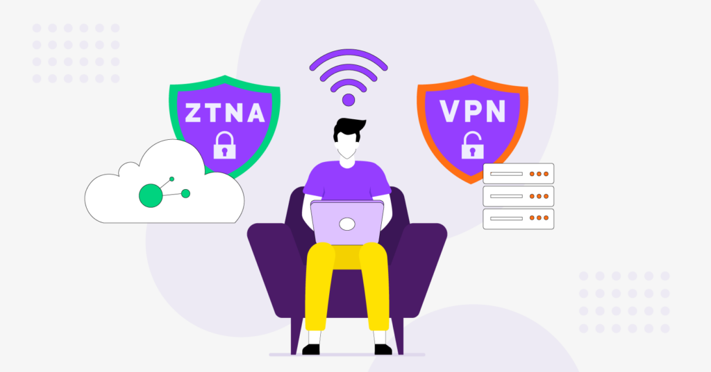 Imagem mostrando o ztna e o vpn