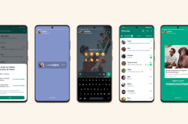 Novidades nos status do whatsapp
