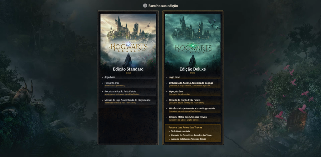 Jogo Hogwarts Legacy Deluxe Chapéu Seletor Grifinória Steam em Promoção na  Americanas