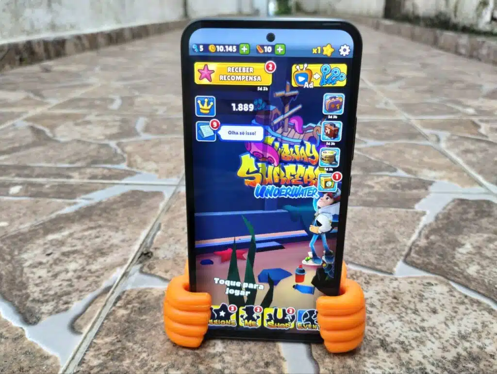 Subway surfers rodando no galaxy a54