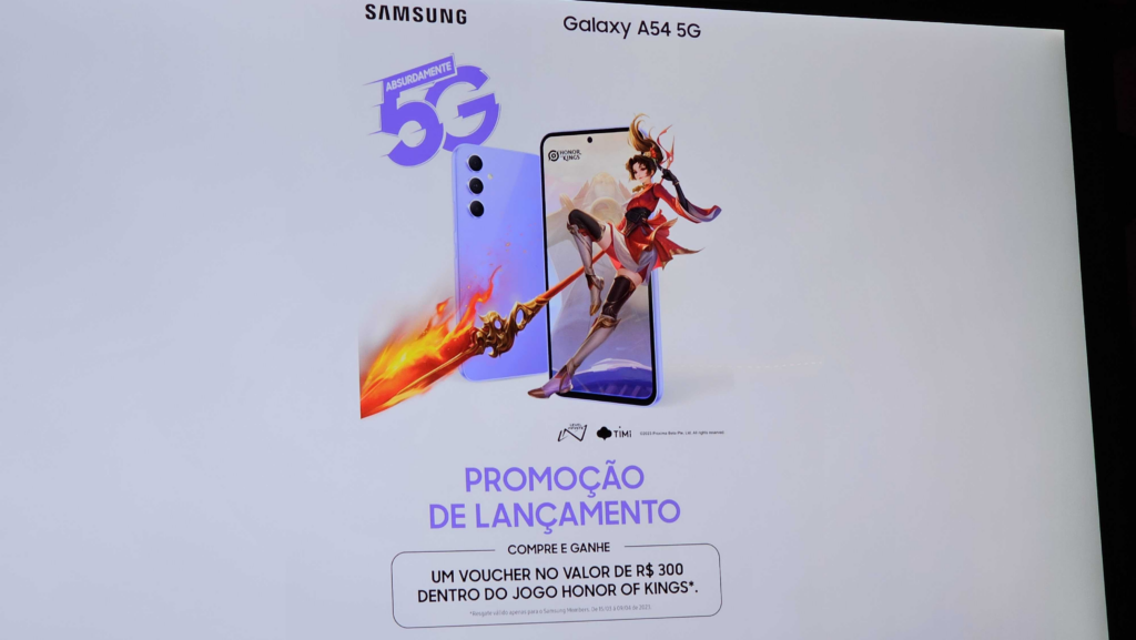 Galaxy a34 5g e a54 5g chegam com promoção envolvendo o jogo honor of kings