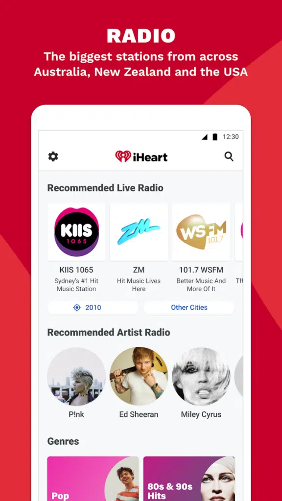 Iheartradio está na nossa lista de melhores aplicativos gratuitos para ouvir principalmente estações de rádio. Reprodução: google play store