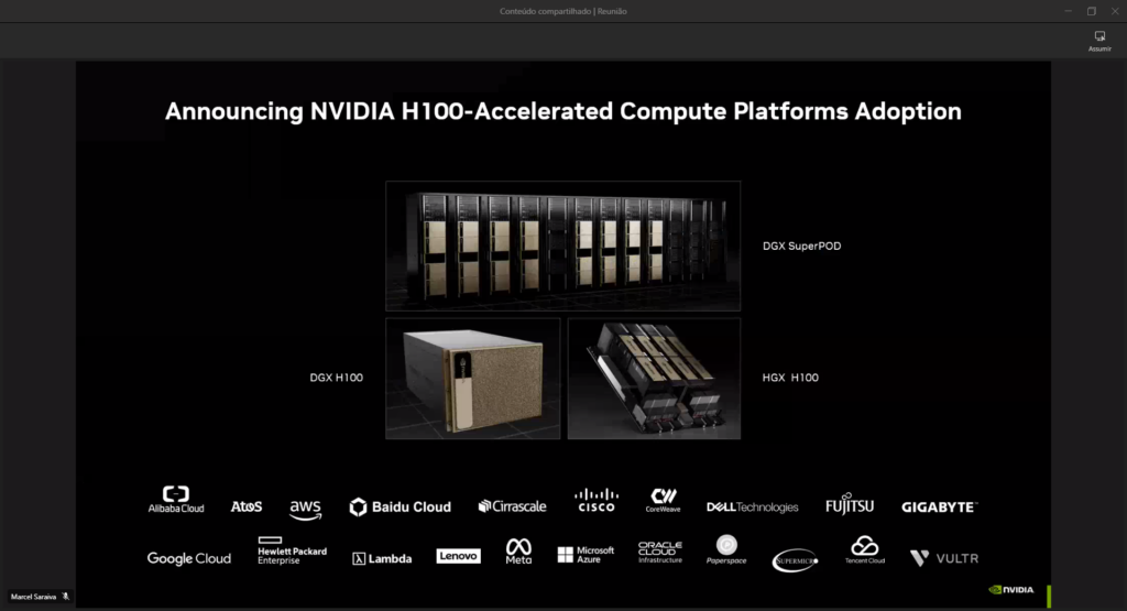 Supercompiutador h100 da nvidia