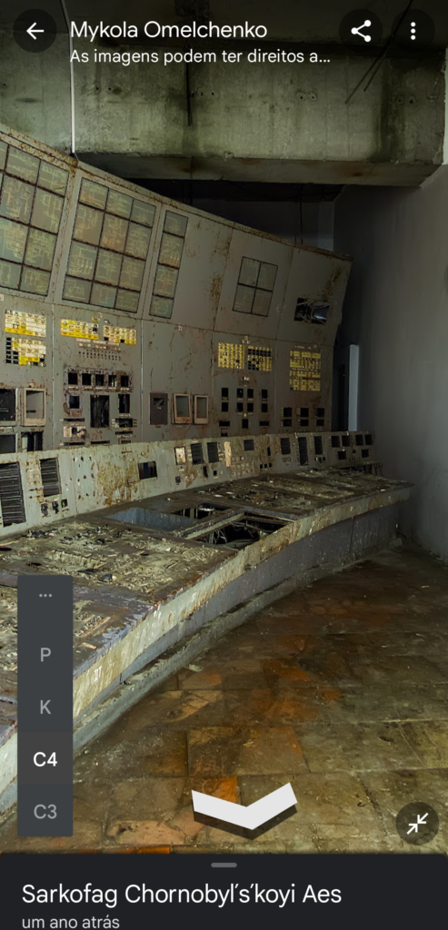 Chernobyl: faça um tour virtual pela região do acidente nuclear. Utilizando o google maps você pode visitar a cidade que foi devastada pela radiação 1986