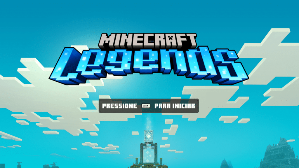 Inicio do jogo minecraft legends