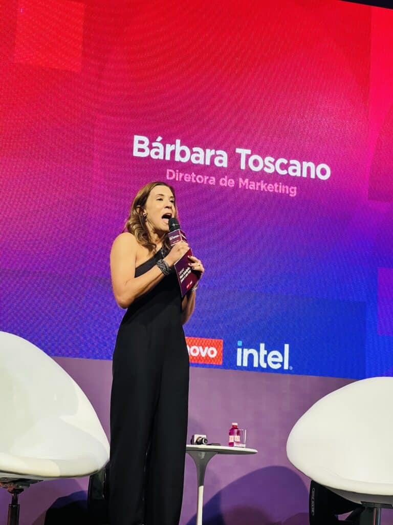 Bárbara toscano, diretora de marketing da lenovo falou sobre os desejos das empresas em relação a tecnologia