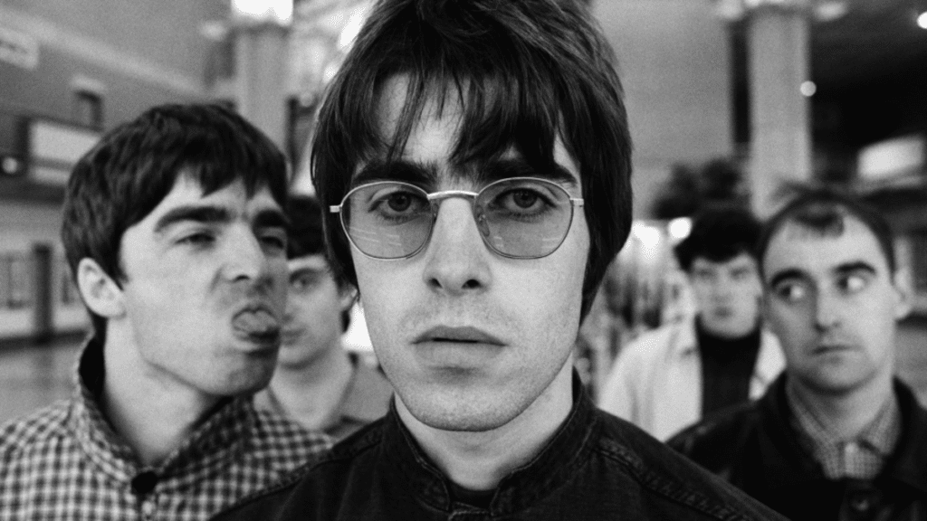 Foto da banda oasis para revista rolling stone