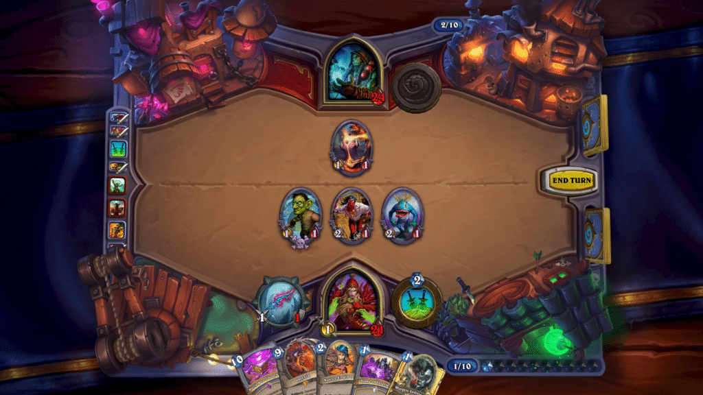 Partida de hearthstone