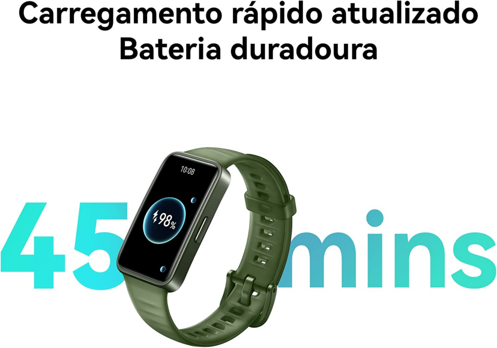 Conheça a smartband huawei band 8 com bateria que dura 2 semanas!