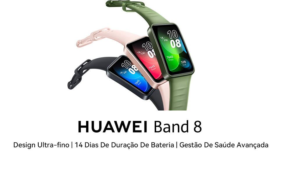 Conheça a smartband huawei band 8 com bateria que dura 2 semanas!