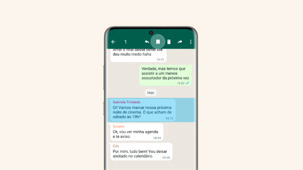 Novo recurso de salvar mensagens temporárias do whatsapp